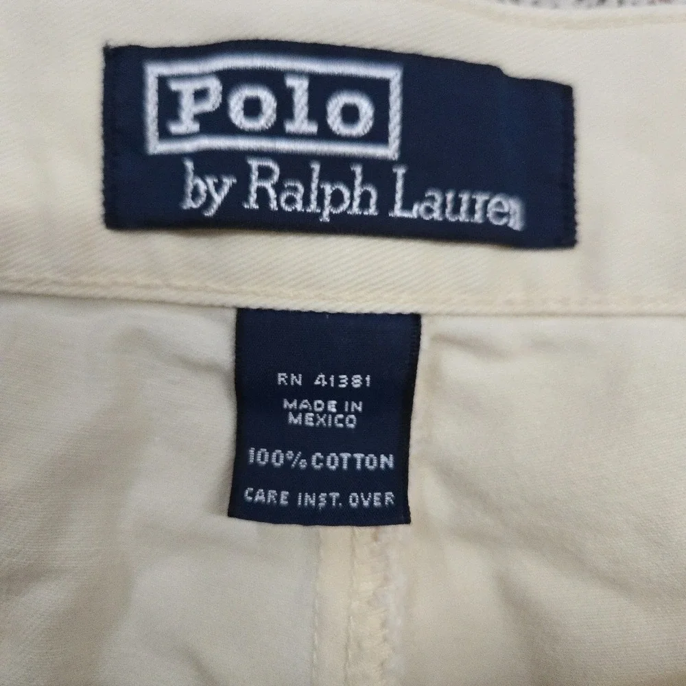 Polo Ralph Lauren Prospect Shorts Mens 36 Yellow Chino 9 Inseam Cotton Preppy